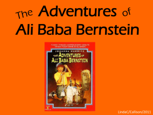 1, week 2 vocab introduction The Adventures ofAli Baba Bernstein