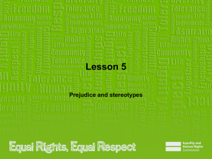 Slides: Lesson 5 - Equality and Human Rights Commission