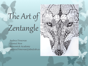 The Art of Zentangle - Central New Brunswick Academy