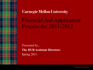 Financial Aid Process Information Session PowerPoint