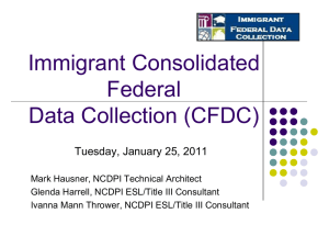 Federal Data Collection (FDC) for LEP