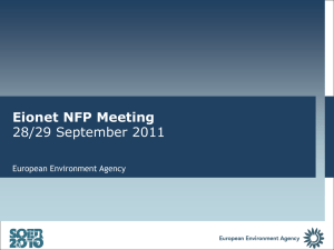 NFP Slides - NRC-SOE - Europe`s Environment Assessment of