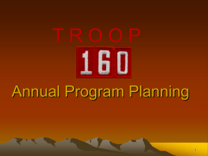 Annual Program Planning Training