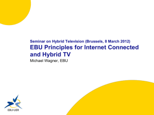 EBU Principles for Internet Connected and Hybrid TV
