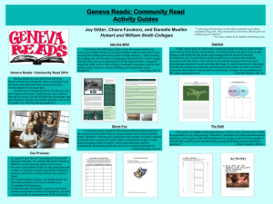 Geneva Reads Community Read Guides