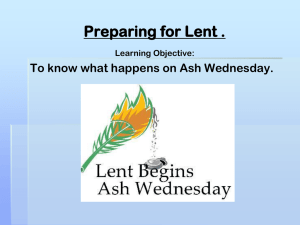 Ash Wednesday PowerPoint