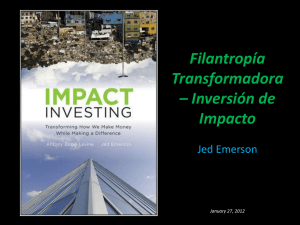 Impact Investing for Blended Value