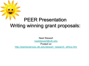 Writing Winning Grant Proposals