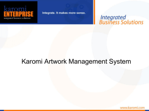 Karomi Artwork Management System