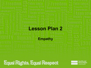 Lesson Plan 2 - Equality and Human Rights Commission