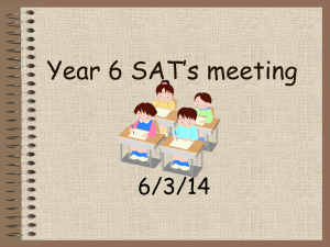 Year 6 SAT`s meeting - Deanery C of E Primary School