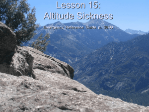 Lesson 15: Altitude Sickness - Bsa