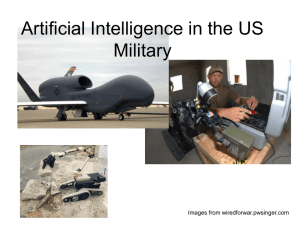 AI in military presentation
