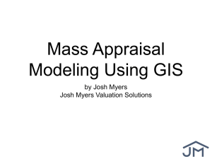 Myers - Mass Appraisal Modeling Using GIS