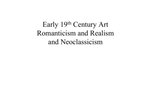 Early 19th Century Art Romanticism and Realism