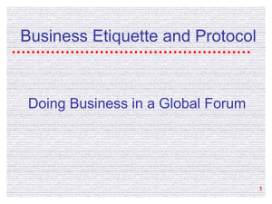 Business Etiquette and Protocol file