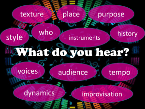What Do You Hear? PowerPoint
