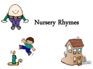 Nursery Rhymes - St. Peter`s Preschool