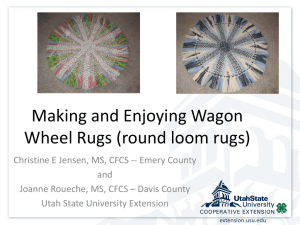 Making and Enjoying Wagon Wheel Rugs (round loom