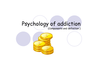 Psychology of addiction