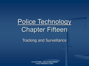 Chapter Fifteen - Tracking Surveillance