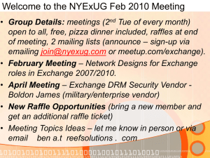 NYExUG_2010.02.09 - New York Exchange User Group
