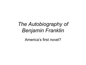Franklin`s Autobiography