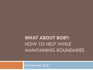 What About Bob? - Agape Counseling Associates