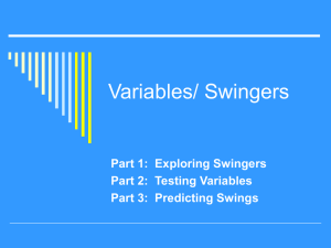 Swingers and Controlling Variables Review Power Point