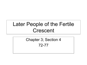 Later People of the Fertile Crescent