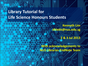 Method 1 - NUS Libraries