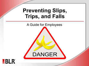 Preventing Slips, Trips, and Falls: A Guide for Employees