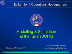 Joint Operations Modelling