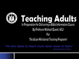 Teaching Adults in BIC M Quandt