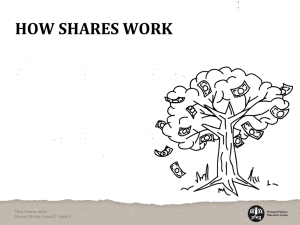 4. How shares work presentation - Money Works: It`s your business