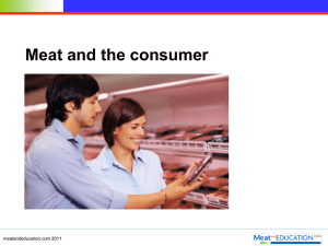 Meat and the consumer