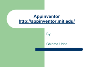 Chinma Uche`s AppInventor Talk