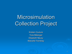 Microsimulation Collection Project