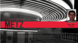 Social Media Customer Management 101