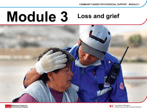 Loss and grief - Psychosocial Support IFRC
