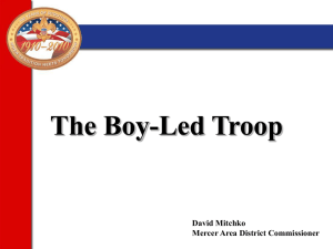 The Boy-Led Troop - Mercer Area District