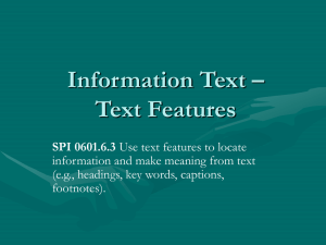 Information Text - Bookunitsteacher.com