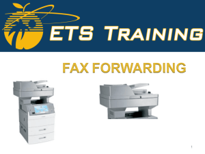 Fax Forwarding to CAB Conference