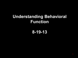 Behavioral Function ppt