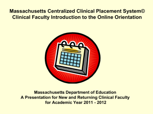 Overview of the Online Orientation Program