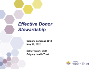 Effective Donor Stewardship