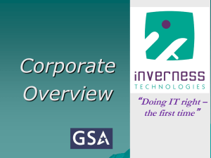 Corporate Brief - Inverness Technologies