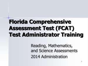 FCAT 2014 Test Administrator