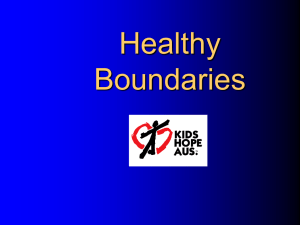 Healthy Boundaries - World Vision Australia