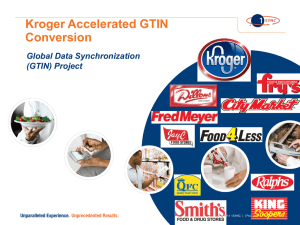 (GTIN) Project - Kroger EDI Web